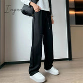 Ingvn - Sweatpants Women 2023 New Streetwear Pants High Waist Loose Trousers Casual Straight Sport Wide Leg Baggy Pants Joggers