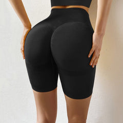 Seamless Yoga Shorts High Waist Compression Workout Shorts Women Sexy Booty Tummy Control Gym Leggings Summer Running Shorts
