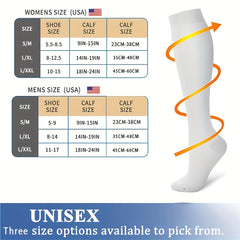 Copper Compression Socks for Women - 20-30 mmHg Graduated Compression, Wide Calf Support for Pregnancy, Running, Nursing, and Athletic Activities