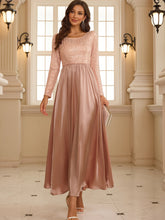 Wedding Guest Dresses Cocktail Dresses Women's Sequin Long Sleeve Evening Gowns