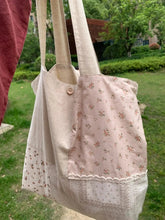 INGVN Patchwork Contrast Color Flower Print Shoulder Handbags Fashion Y2k Underarm Bag High-capacity Women All Match Canvas Tote Bags