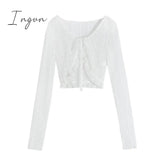 Ingvn - Fairy 2 Piece Dress Set Woman Casual Long Sleeve Crop Tops + Elegant Solid Strap Midi Dress Party Korea Fashion Suit 2023 Summer