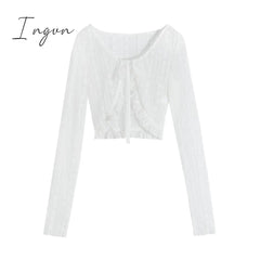 Ingvn - Fairy 2 Piece Dress Set Woman Casual Long Sleeve Crop Tops + Elegant Solid Strap Midi Dress Party Korea Fashion Suit 2023 Summer