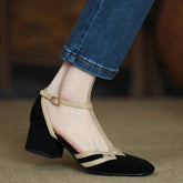 New Summer Women Sexy Sandals Mid Heels Shoes Chunky Slides Slippers Casual Shoes Pumps Dress Designer Slingback Shoes