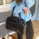 Ingvn Women Japanese Casual Shoulder Underarm Bag Trendy Large Capacity Totes Female Design Texture Soft PU Travel Handbag Bags