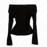 Sexy Punk Y2k Long sleeve Crop Top One shoulder Harajuku Grunge Goth Pullover Streetwear Hip Hop Baby Tee Retro Fashion Top EMO
