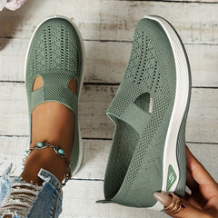 Comfortable Vintage Style Mesh Slip-On Sneakers - Breathable, Lightweight, and Hand Washable Casual Walking Shoes with Rubber Sole, Fabric Insole, and No Embellishment for All-Season Wear - Easy to Clean and Maintain from Tai