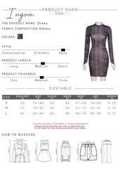 Ingvn - Sexy Backless Serpentine Print Mini Bodycon Dress Women Fall Chic Package Hip Streetwear Female Casual Party Club Clothes