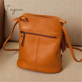 Ingvn - New Cross Body Cell Phone Purses Vintage Bag Women Small Shoulder Bag Genuine Leather Softness Mini Bag for Woman Messenger Bags
