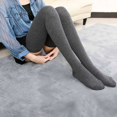 Ingvn - NEW Knee Socks Women Cotton Thigh High Over The Knee Stockings For Ladies Girls Warm 80cm Super Long Stocking Sexy Medias