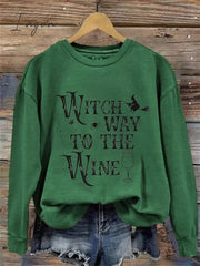 Ingvn - Women's Sweatshirt Pullover Halloween Sweatshirt Sports Basic Neon & Bright Orange Green Beige Letter Halloween Round Neck Long Sleeve Top Micro-elastic Fall & Winter
