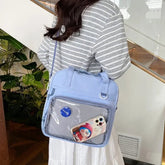Ingvn New Casual Tote Women's Crossbody Shoulder Bag with High Aesthetic Value Student Class Tote Bag Girl Commuting Handbag