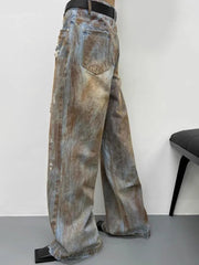 Harajuku Y2k Wide Leg Pants for Women Streetwear Fashion Pantalon Femme High Waist Straight Jeans Casual Vintage Denim Trousers