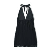 Sexy Package Hip Backless Halter Dress For Women Summer Club Party Robe New