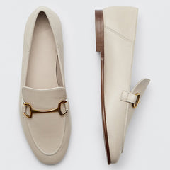 Withered 2026shoes women england style office lady simple solid genuine leather Sheepskin soft Lok shoes loafers shoes for women