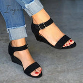 Ingvn - Daily Comfy Low Heel Wedge Sandals