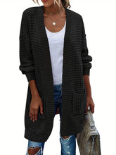 New Season Women's Oversized Lantern Sleeve Open Front Chunky Knit Fall Sweater Cardigan with Cozy Outwear Design