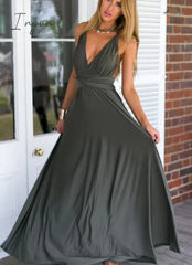 Ingvn - Sexy Long Women Dress Bridesmaid Formal Multiway Wrap Convertible Harajuku Infinity Maxi Dresses Robe Longue Vestidos