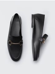 Withered 2026shoes women england style office lady simple solid genuine leather Sheepskin soft Lok shoes loafers shoes for women
