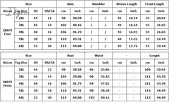 Ingvn - Womens Fashion African Clothes 2XL-5XL Christmas African Dresses for Women Fall Winter Clothing Femme Coat + Print Bondycon Dress