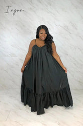 Ingvn - Tmustobe Sexy Sleeveless Solid Color Elegant Long Dress Women Summer Casual Fashion Plus Size Mid Waist Dress 11 Colors Female