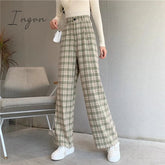 Ingvn - Sweatpants Women Clothes Pants Streetwear Winter Fashion Korean Style Wide Leg Harajuku Baggy Black High Waisted Vintage