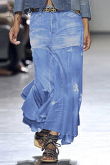 Ingvn - Street British Style Solid Asymmetrical Patchwork Bottoms