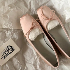 Spring Bowtie Ballet Shoes Fashion Shallow Slip on Women Flat Loafers Shoes Ladies Casual Outdoor Ballerina Shoe Mocasines
