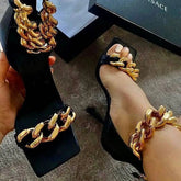 Ingvn - Trendy Punk High Heel Sandals