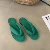 Ingvn New Summer Clip Toe Women Slipper Fashion Slip On Soft Flat Heel Slides Ladies Outdoor Beach Vaction Sandalias Flip Flop