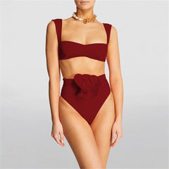 Floral Bikini Set Women Swimsuit High Waist Bikini Push Up Bikinis Sexy Bathing Suit Beachwear Print Biquini Female Beach