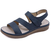 INGVN Summer shoes women retro women's beach sandals round head slope comfortable lightweight sandals women's casual shoes hy710