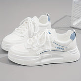 Women's Platform Sneakers, Casual Lace Up Outdoor Shoes, Comfortable Low Top Skate Shoes