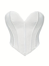 Elegant Strapless Tummy-Control Shapewear Corset | Adjustable Lace-Up | Sexy Knit Bustier | Medium Support Lingerie