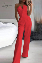 Ingvn - Casual Solid Color Regular Jumpsuits(3 Colors)