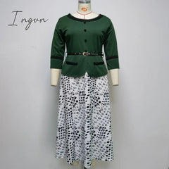 Ingvn - 2XL-6XL Plus Size Christmas Dress African Dresses For Women Clothing Winter Dashiki Robe Femme Party Maxi Dress African Clothes