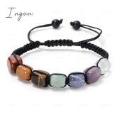 Charm Imitation Natural Stone Beaded Bracelet for Women Men Tiger Eye Beads Adjustable Bracelets Couple Friendship Party Jewelry