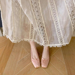 Spring Bowtie Ballet Shoes Fashion Shallow Slip on Women Flat Loafers Shoes Ladies Casual Outdoor Ballerina Shoe Mocasines