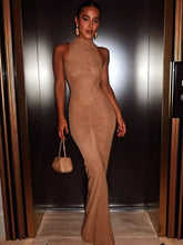 Sleeveless Ruched Sexy Maxi Dress For Women Gown Fashion Two Layer Mesh Bodycon Club Long Dress Vestido Elegant