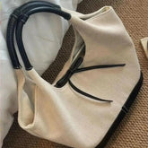 Ingvn Patchwork Womens Tote Bag Casual Large Capacity Fashion New Designer Shoulder Bag Travel Literary Commuter Female Handbag