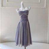 Fashion Women Dress Sleeveless Strapless Lace Patchwork Female Summer Party Dresses New Tide 3QW1315