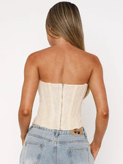Diamond Glitter Sexy Crop Tops For Woman Fashion Off-shoulder Strapless Sleeveless Backless Skinny Club Tank Tops