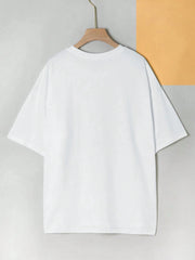 Women'S T-Shirt Black White Gray Cherry Print Cotton T-Shirt Round Neck Loose And Breathable Short Sleeved Simple Casual Top