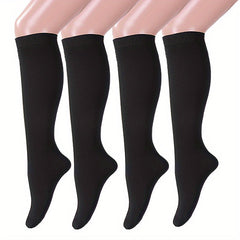 4 Pairs Copper Compression Socks For Women And Men Circulation Support For Medical, Running, Nursing, Athletic