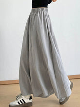 Wide-Leg Elastic Waist Pants