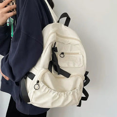 Ingvn Fashion Backpack Canvas Women Backpack Anti-theft Shoulder Bags New School Bag for Teenager Girls School Backapck Female