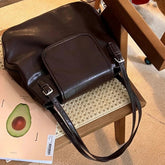 INGVN Bags for Women Korean Trendy Vintage Casual Women's Handbags Streetwear Punk Solid All Match Shoulder Underarm Bag Y2k Aesthetic