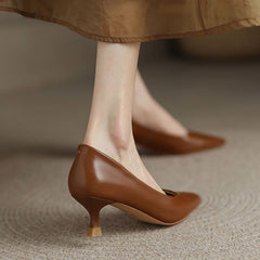 Plus Size Women Pumps Pointed Toe Boat Shoes Mid Heels Basic Pumps Slip on tacones mujer Black Singe Shoes escarpins femme 9875N