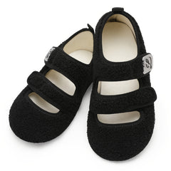 Cozy Wide Fit Slippers for Women - Soft, Lightweight, Non-Slip Rubber Sole, Hook-and-Loop Fastener, Breathable Fabric Upper, EVA Insole, Perfect for Indoor/Outdoor Use in Fall Season