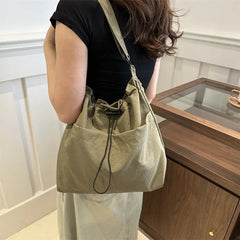 Ingvn New Large Capacity Versatile Shoulder Bag for Women's Summer Popular Lightweight Shoulder Crossbody Bag Minimalist Tote Handbag